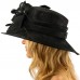 British Regal Sinamy Ribbon Feathers Quill Derby Floppy Bucket Dressy Hat  eb-93491011